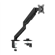 aisens soporte de mesa eco contrapeso giratorio e inclinable para monitor/tv 9kg (3 pivotes, 1 brazo) de 17-32, negro