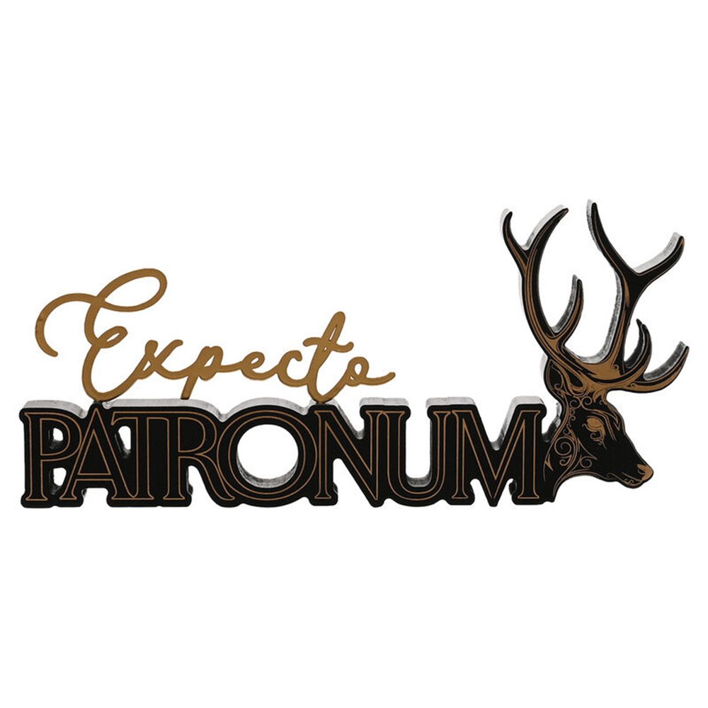letrero madera patronum harry potter