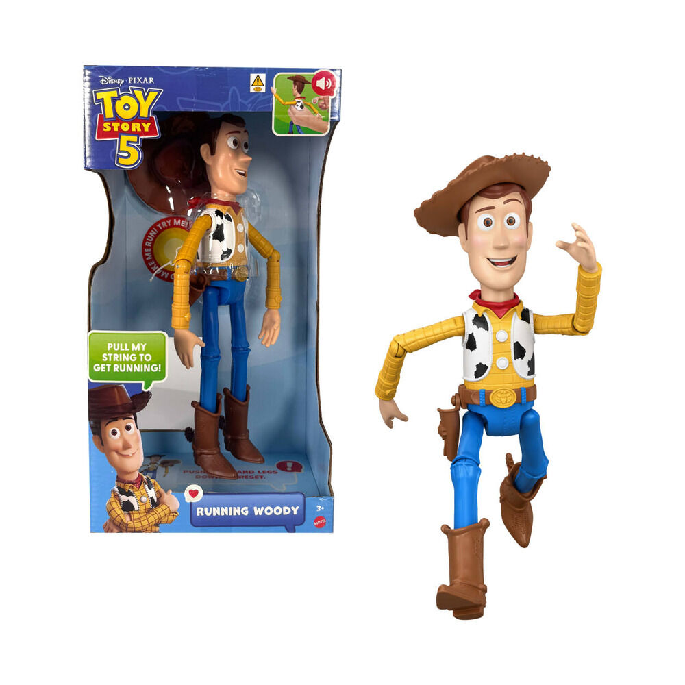 figura deluxe woody toy story 5 disney pixar 30cm español