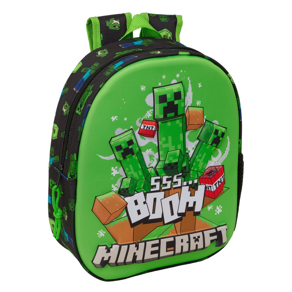 mochila 3d minecraft 33cm
