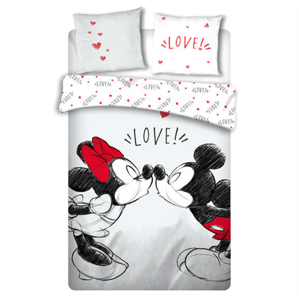 funda nordica love mickey and minnie disney cama 135cm