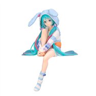 figura noodle stopper hatsune miku rabbit ear hood pajama hatsune miku 14cm