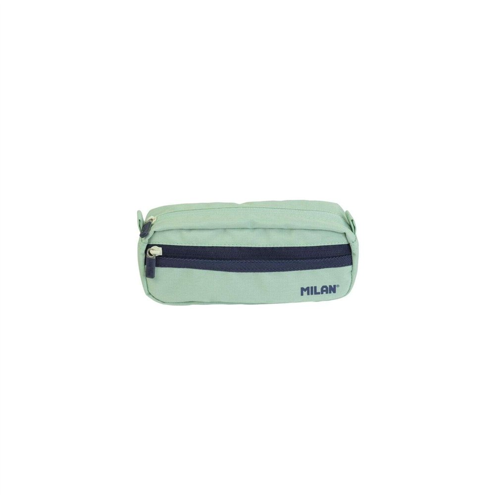 milan serie 1918 estuche portatodo rectangular 2 compartimentos - tejido resistente a las roturas y rasgaduras - medidas 21x8,5x