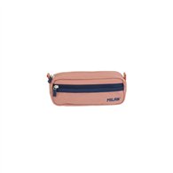 milan serie 1918 estuche portatodo rectangular 2 compartimentos - tejido resistente a las roturas y rasgaduras - medidas 21x8,5x