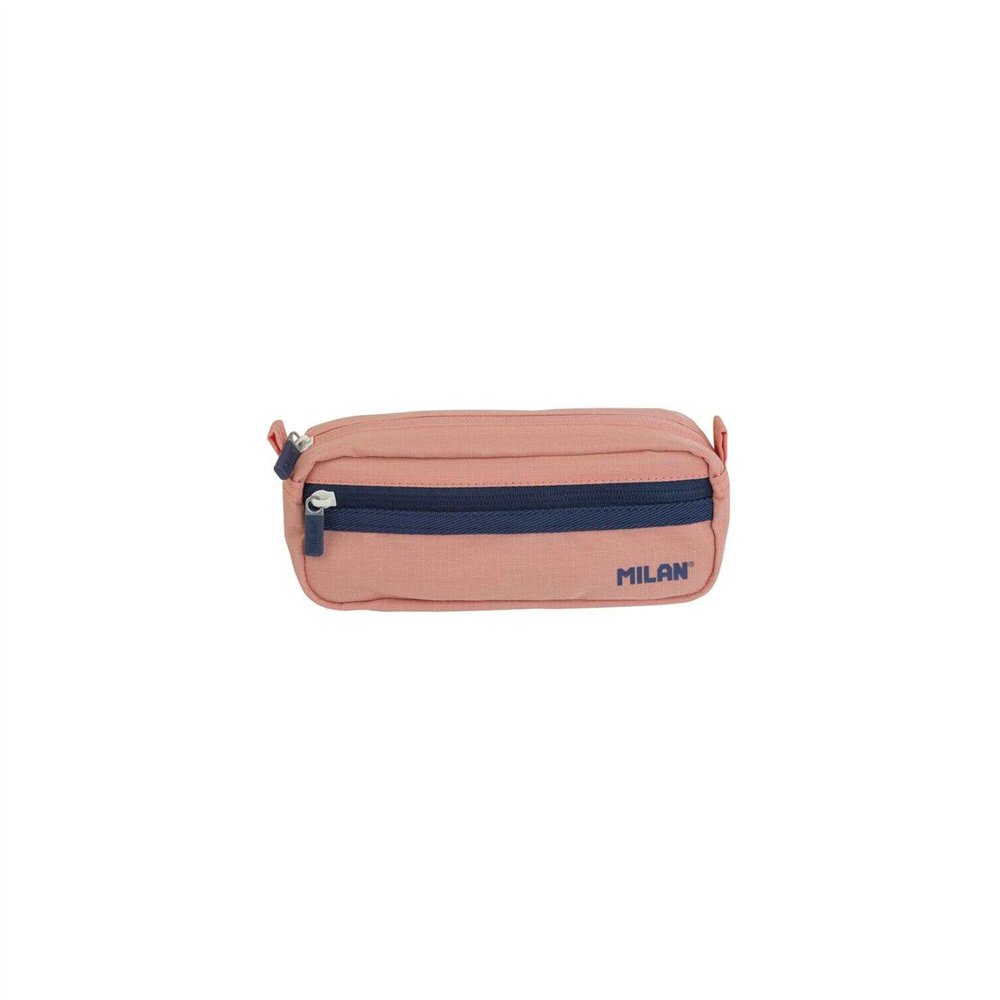 milan serie 1918 estuche portatodo rectangular 2 compartimentos - tejido resistente a las roturas y rasgaduras - medidas 21x8,5x
