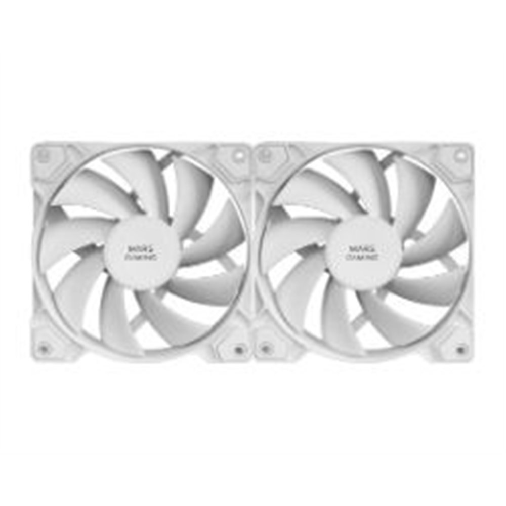 ventilador caja mars gaming 2x120mm blanco (mfpwmx2w)
