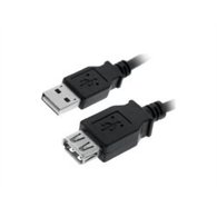 nanocable usb-a/m a usb-a/h 1m negro (10.01.0202-bk)