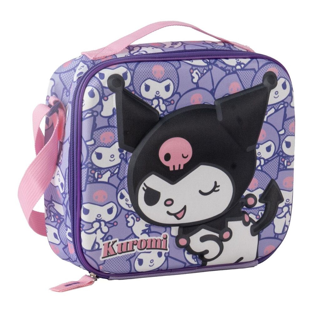 bolsa portameriendas 3d kuromi hello kitty