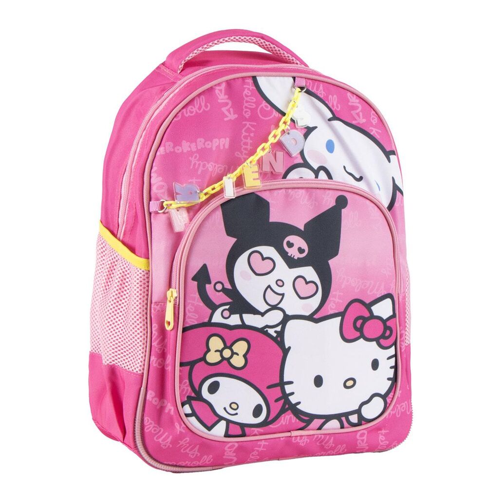 mochila hello kitty and friends 42cm adaptable
