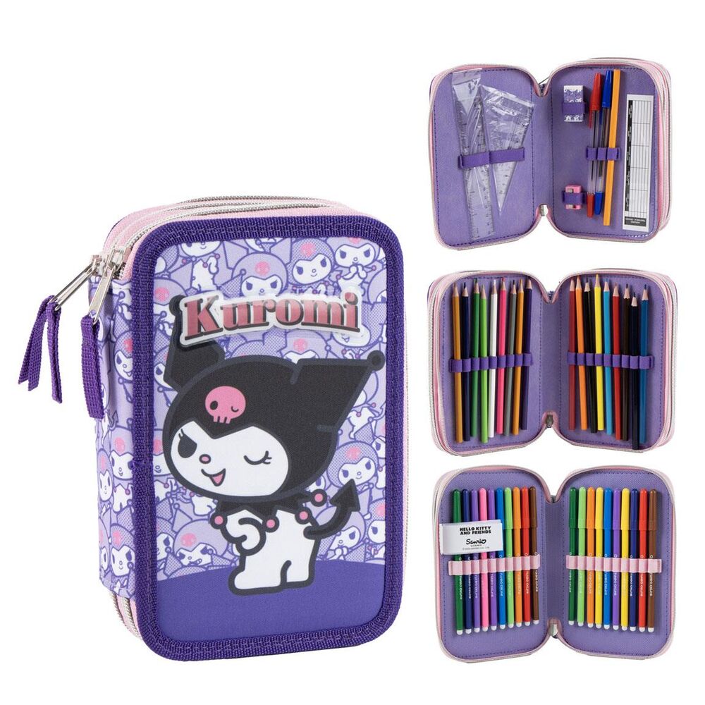 plumier kuromi hello kitty triple
