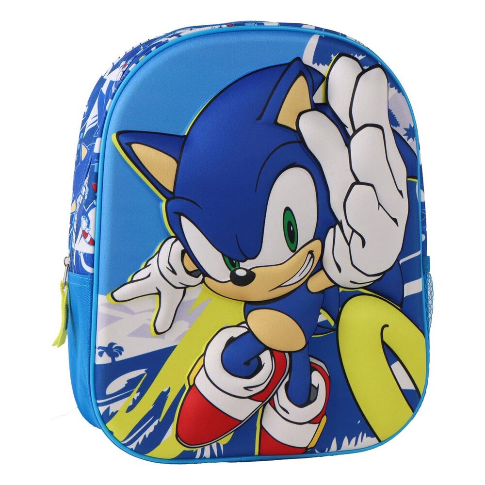 mochila 3d sonic the hedgehog 30cm