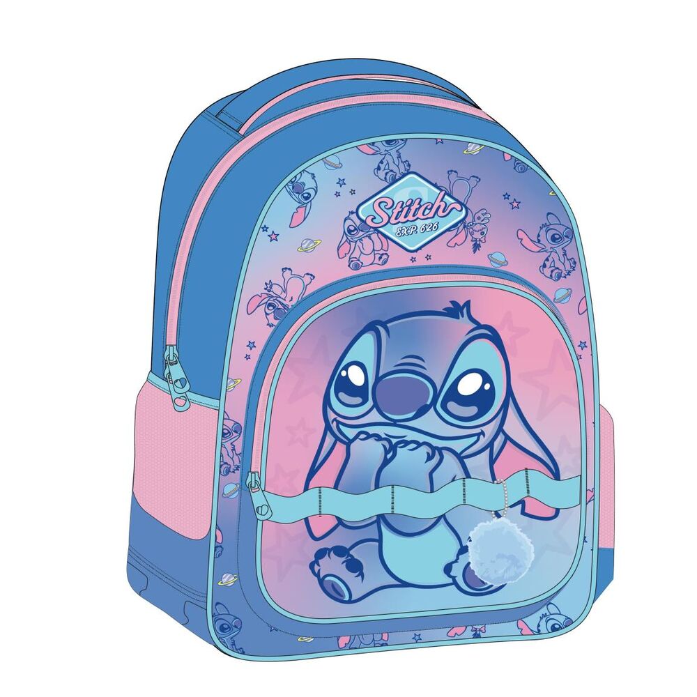 mochila stitch disney 42cm adaptable