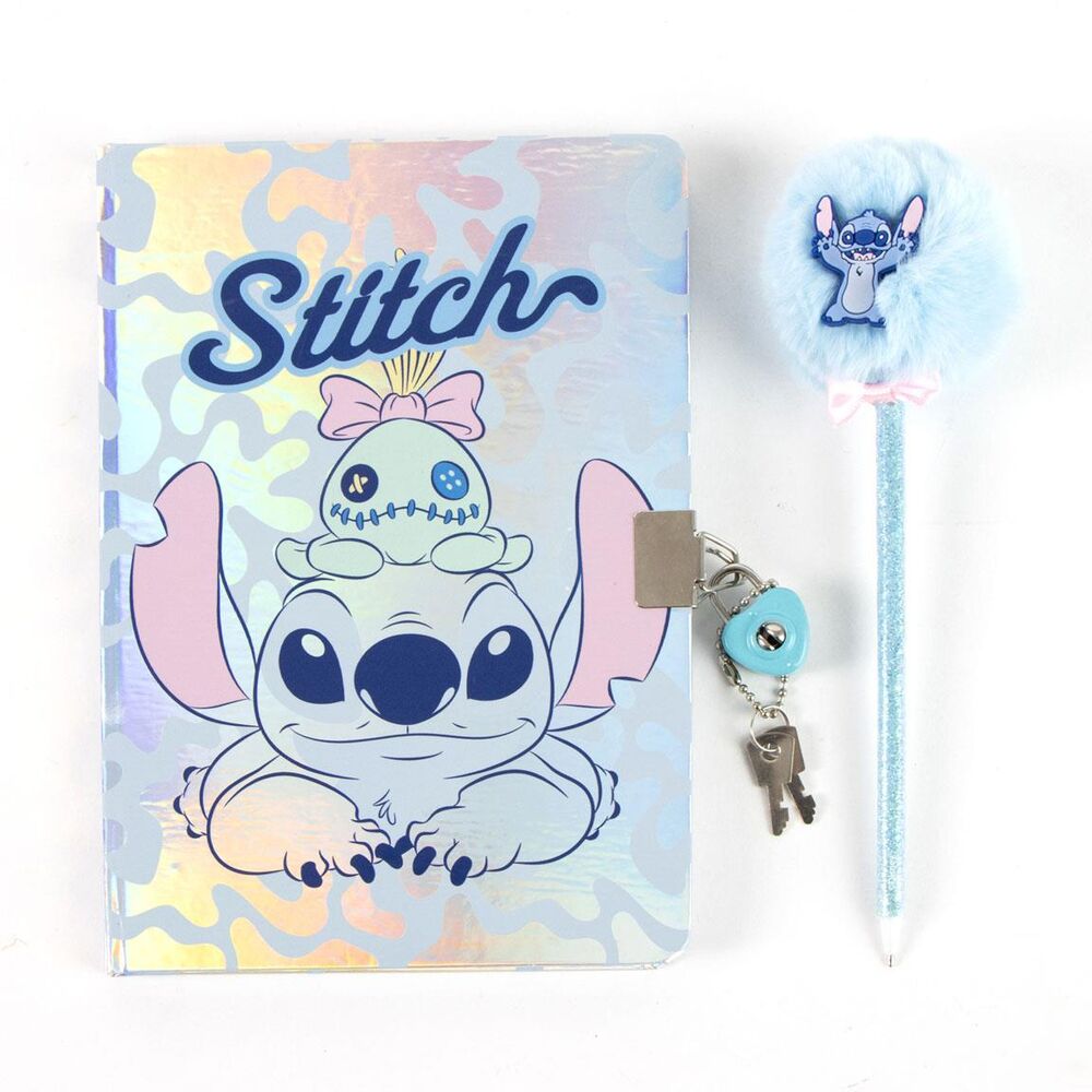 diario + boligrafo stitch disney