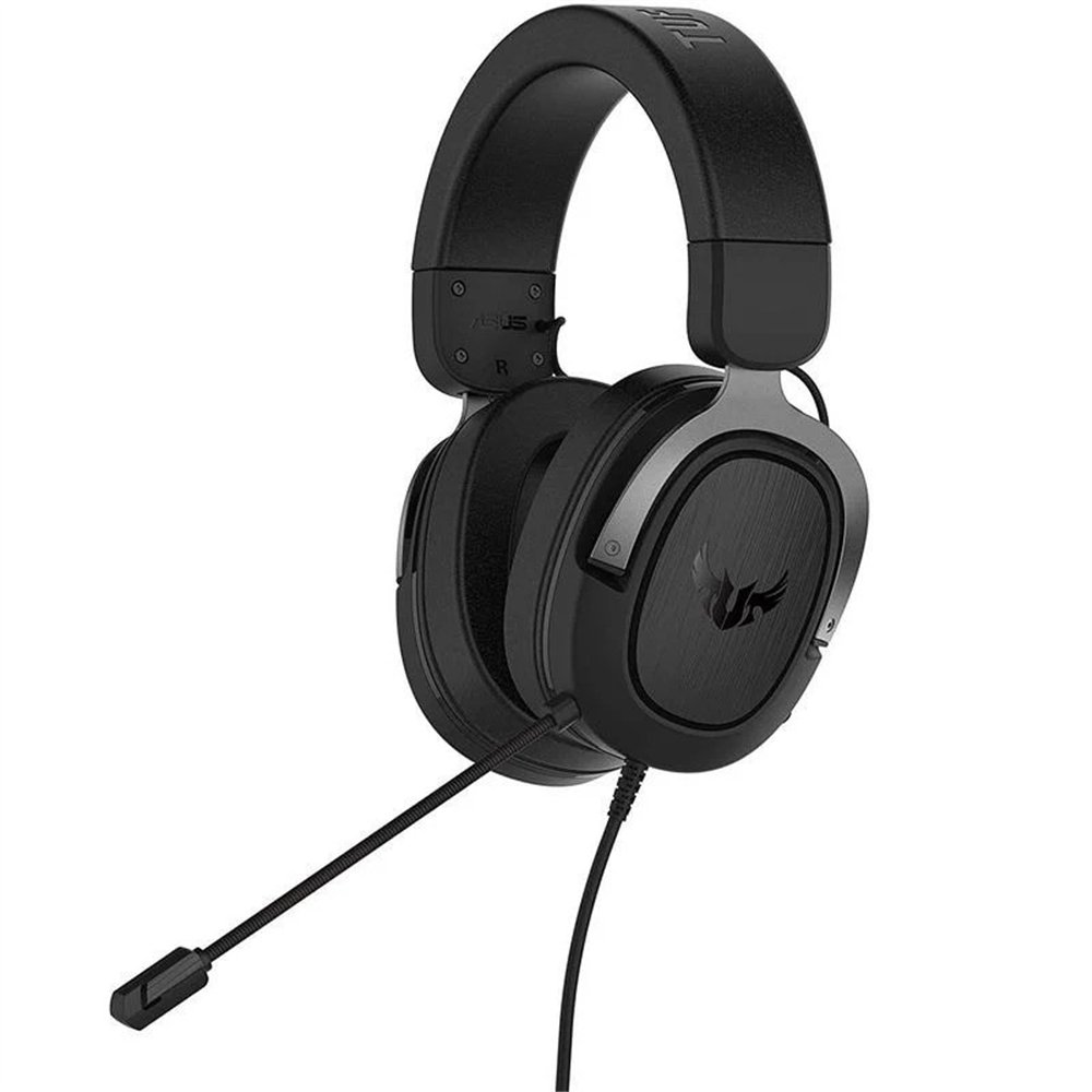 auriculares + microfono asus tuf gaming h3 gun metal