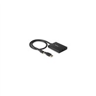startech.com adaptador mini displayport a dvi de enlace doble - alimentado por usb - negro