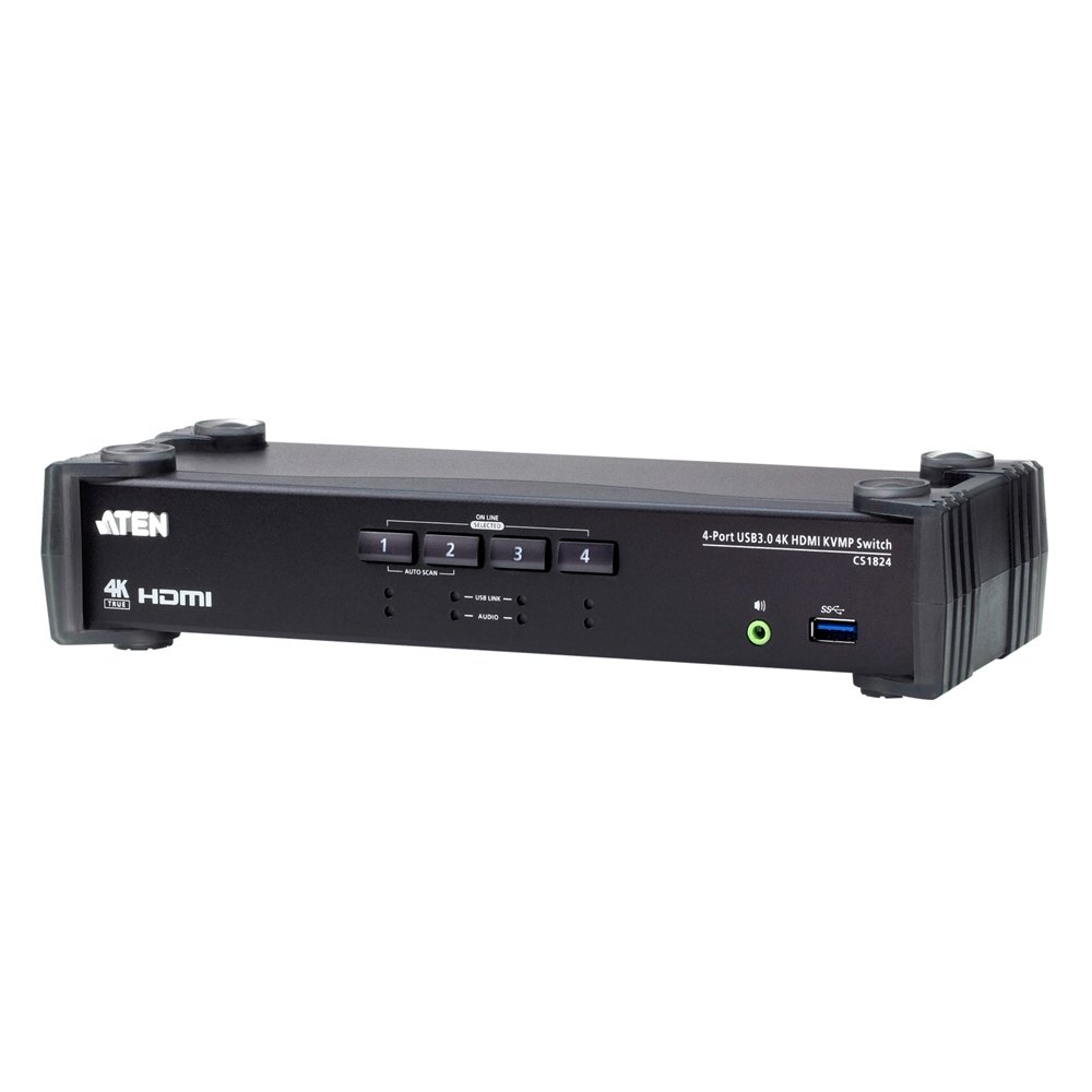 aten switch kvmp&trade hdmi 4k usb 3.0 de 4 puertos
