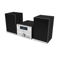 thomson mic122bt sistema de audio para el hogar microcadena de música para uso doméstico 50 w negro, plata