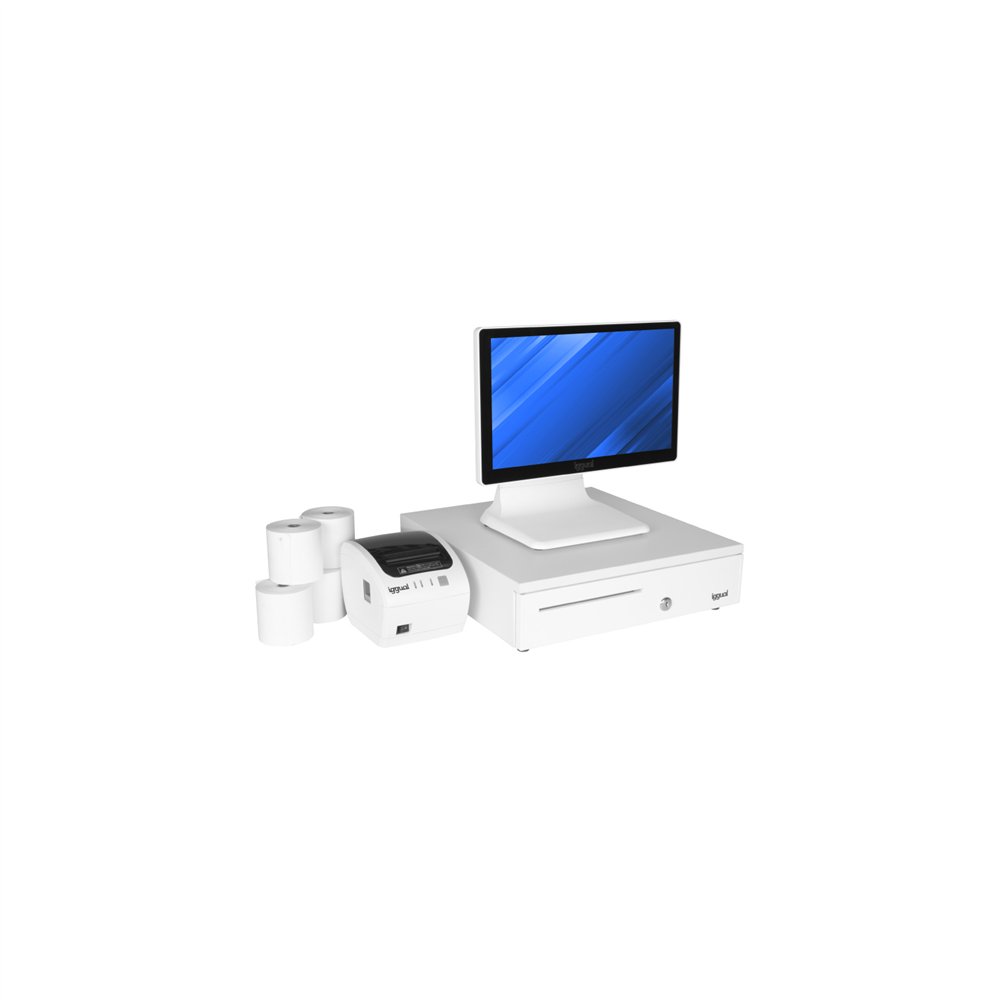 iggual pack completo tpv blanco 15,6" j4125 30pw easy80w