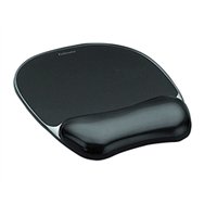 alfombrilla/reposamuñecas fellowes gel negra (9112101)