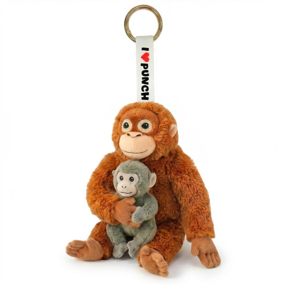 llavero peluche mono punch 15cm