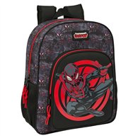 mochila miles morales spiderman marvel 38cm adaptable
