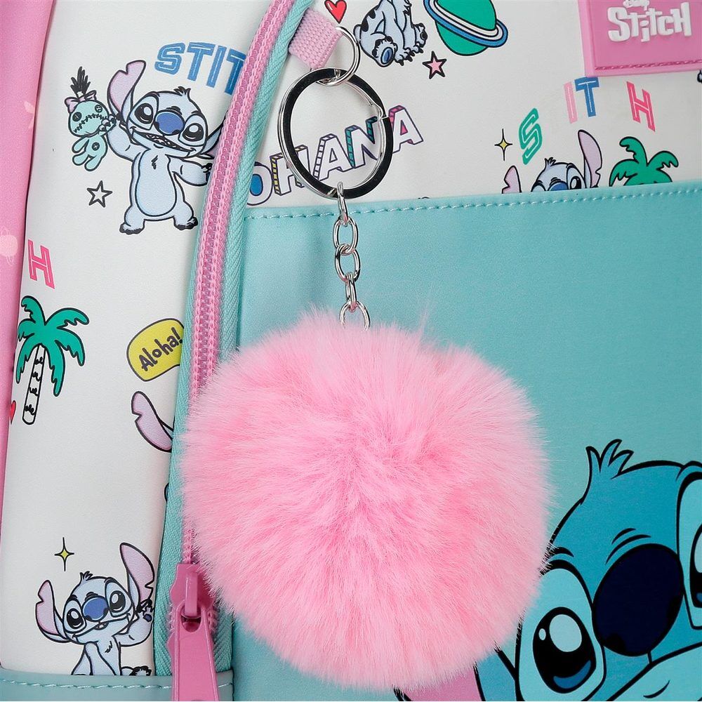 mochila little destruction stitch disney 42cm adaptable