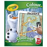 libro colorear & pegatinas frozen 2 disney