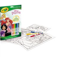 blister 7 rotuladores + libro actividades princesas disney crayola