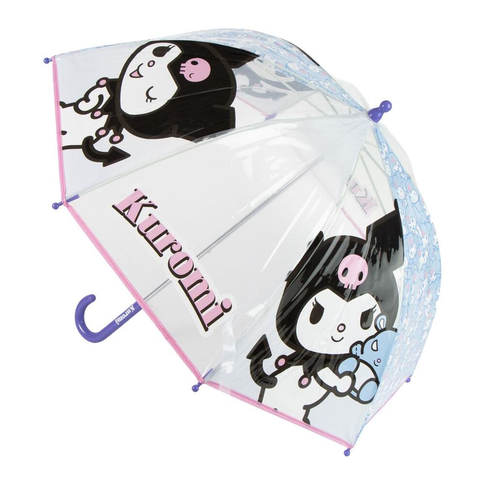 paraguas manual poe kuromi hello kitty