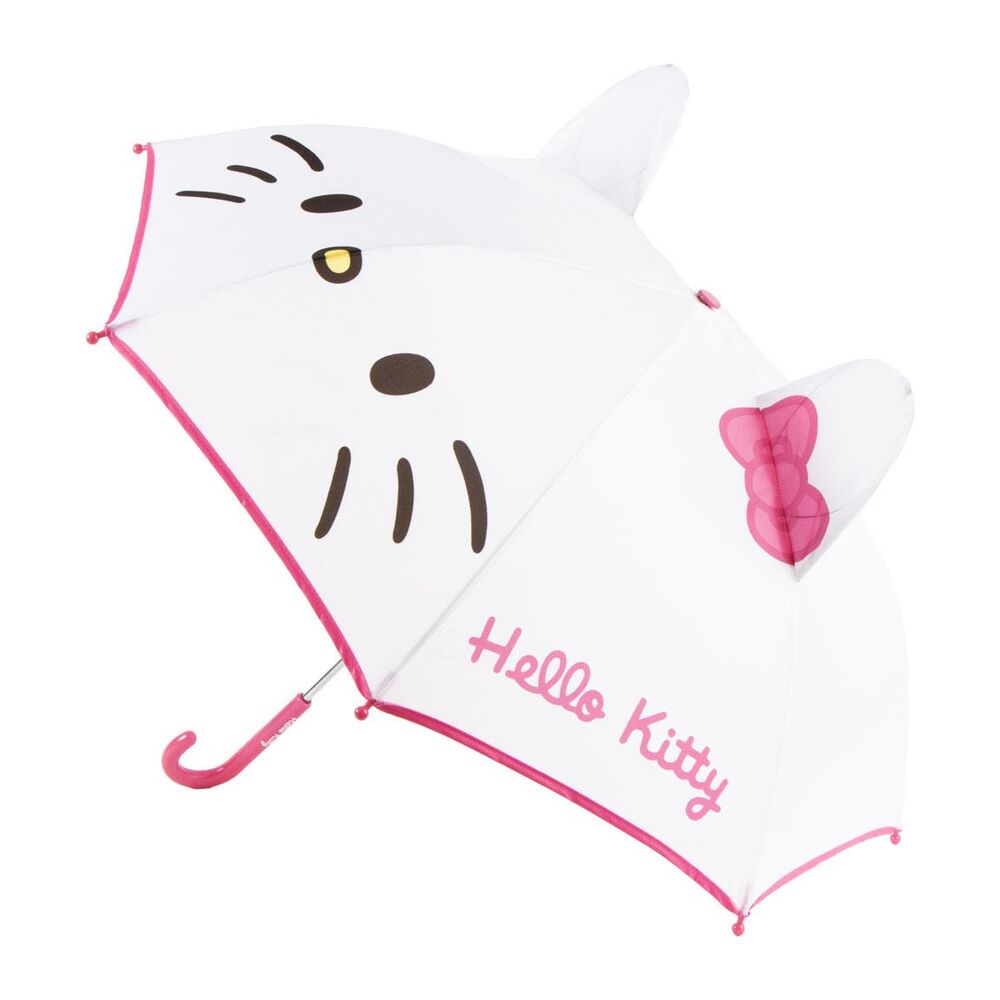 paraguas manual hello kitty