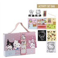 bolso set coloreable hello kitty and friends