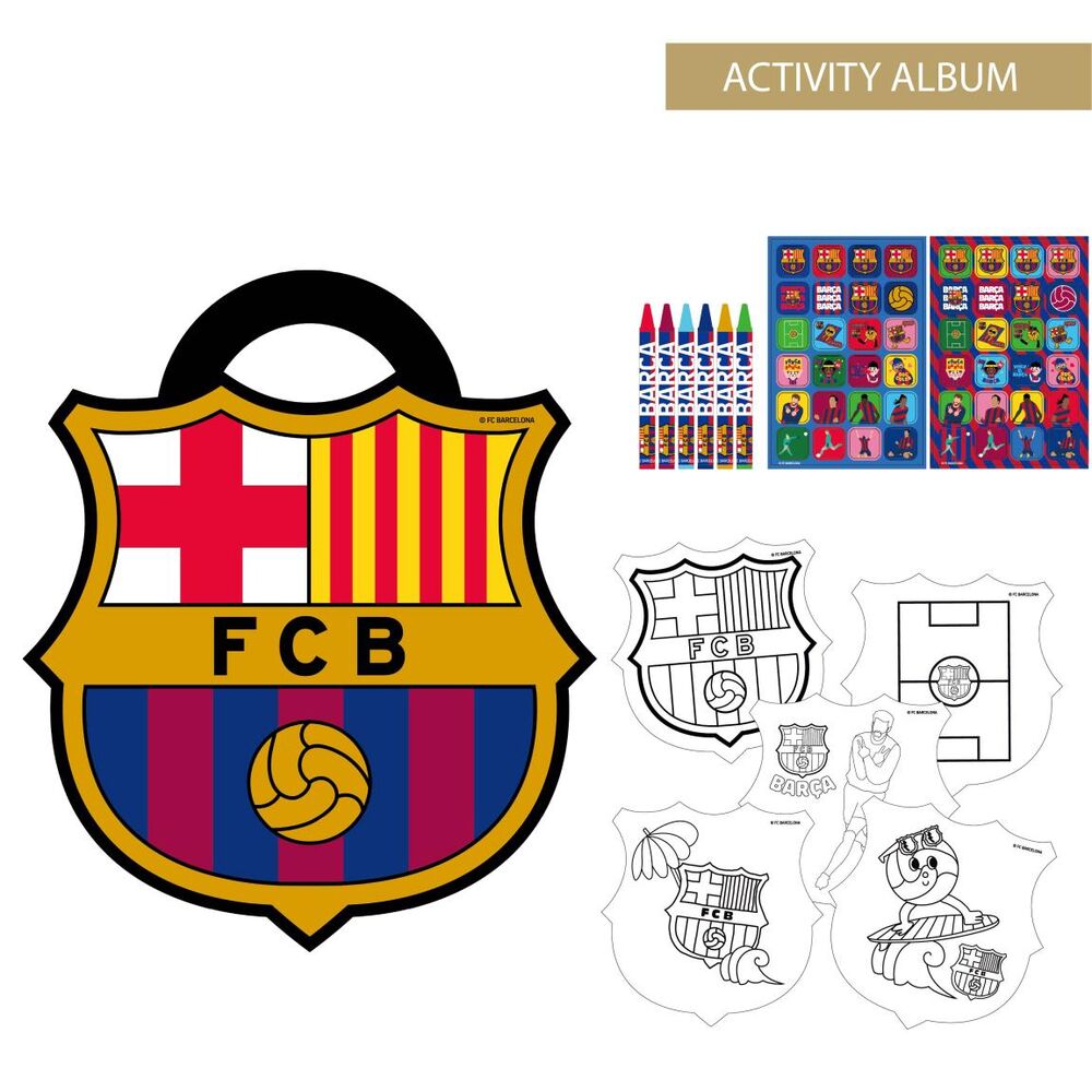 album actividades coloreable f.c. barcelona