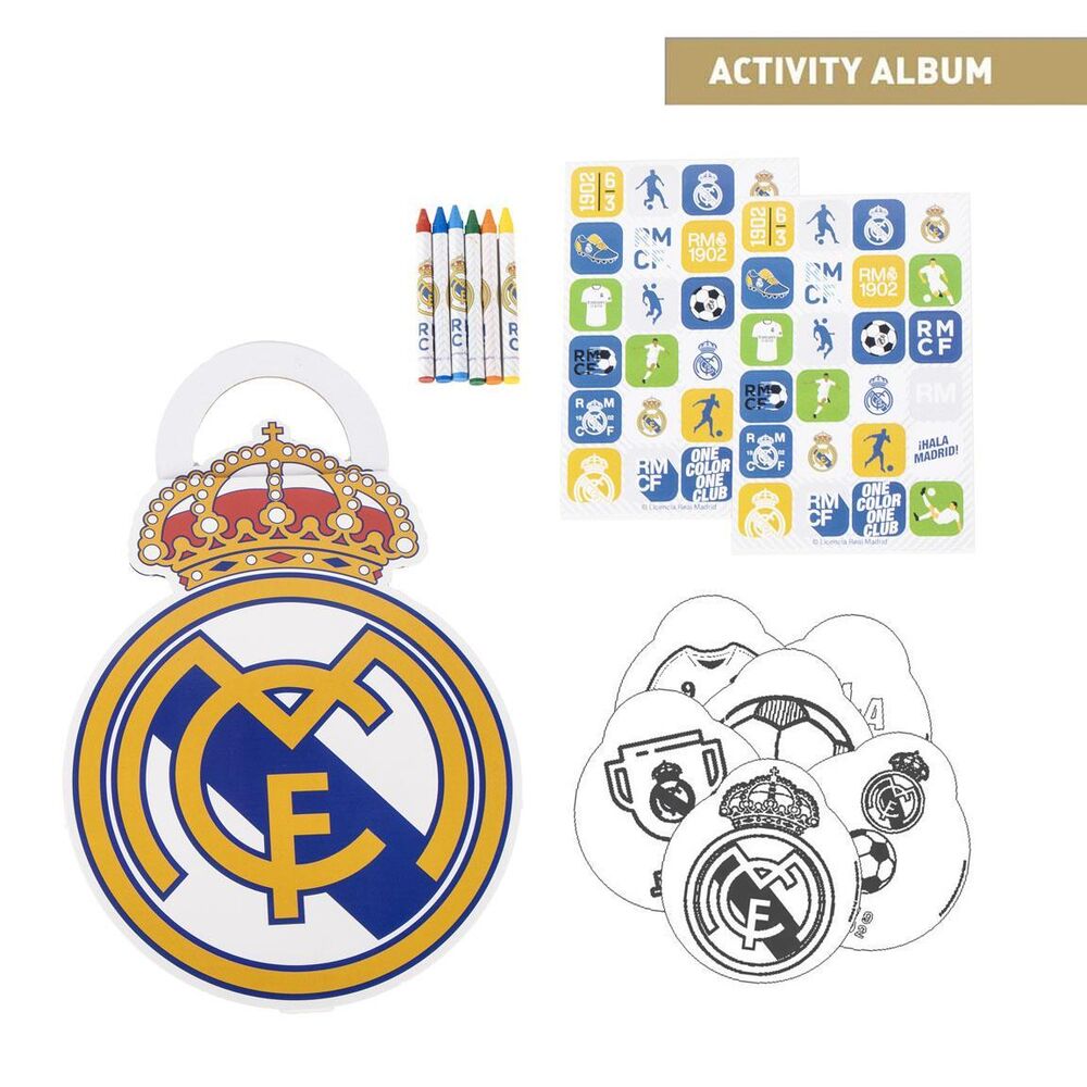 album actividades coloreable real madrid