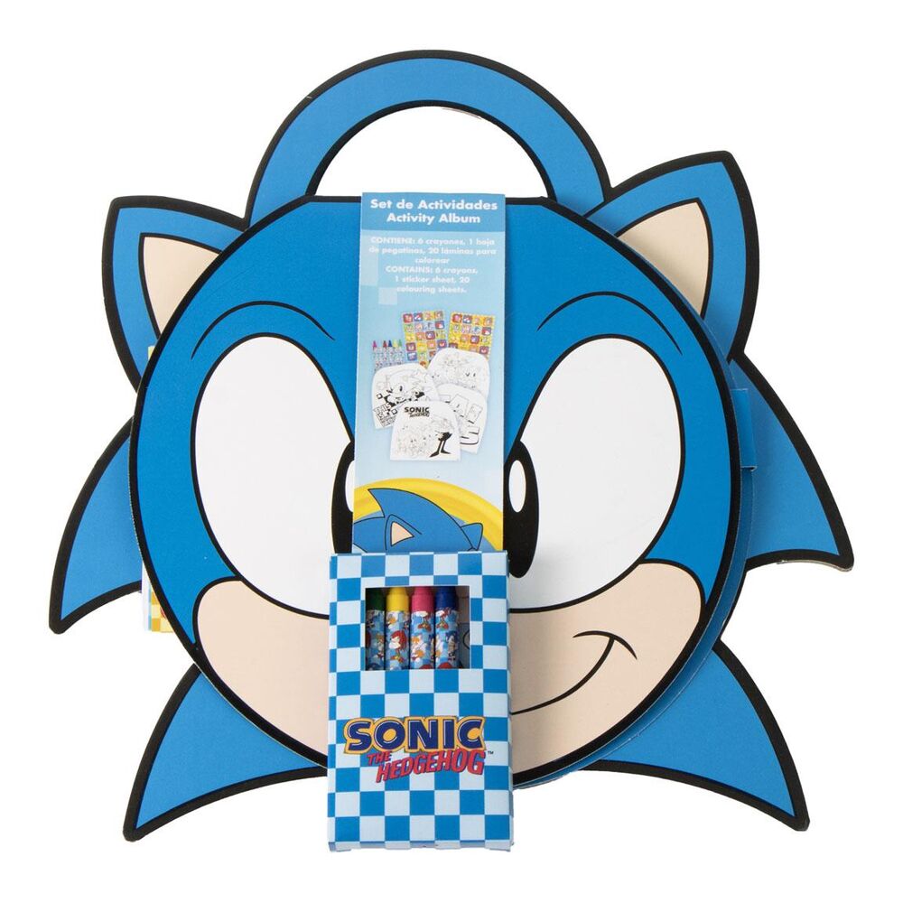 album actividades coloreable sonic the hedgehog