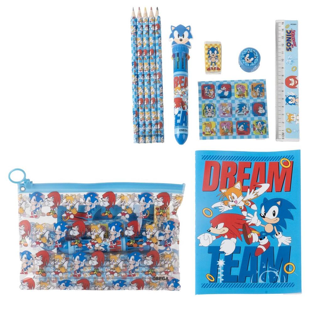 set papeleria sonic the hedgehog