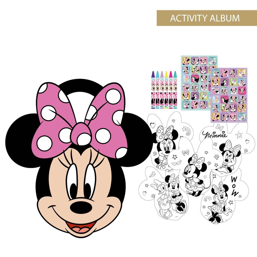album actividades coloreable minnie disney