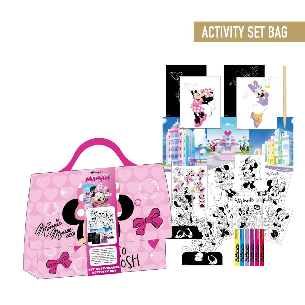 bolso set coloreable minnie disney