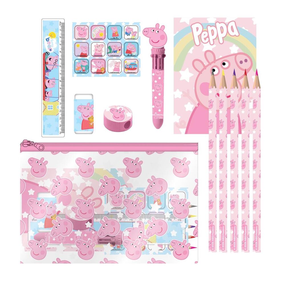 set papeleria peppa pig
