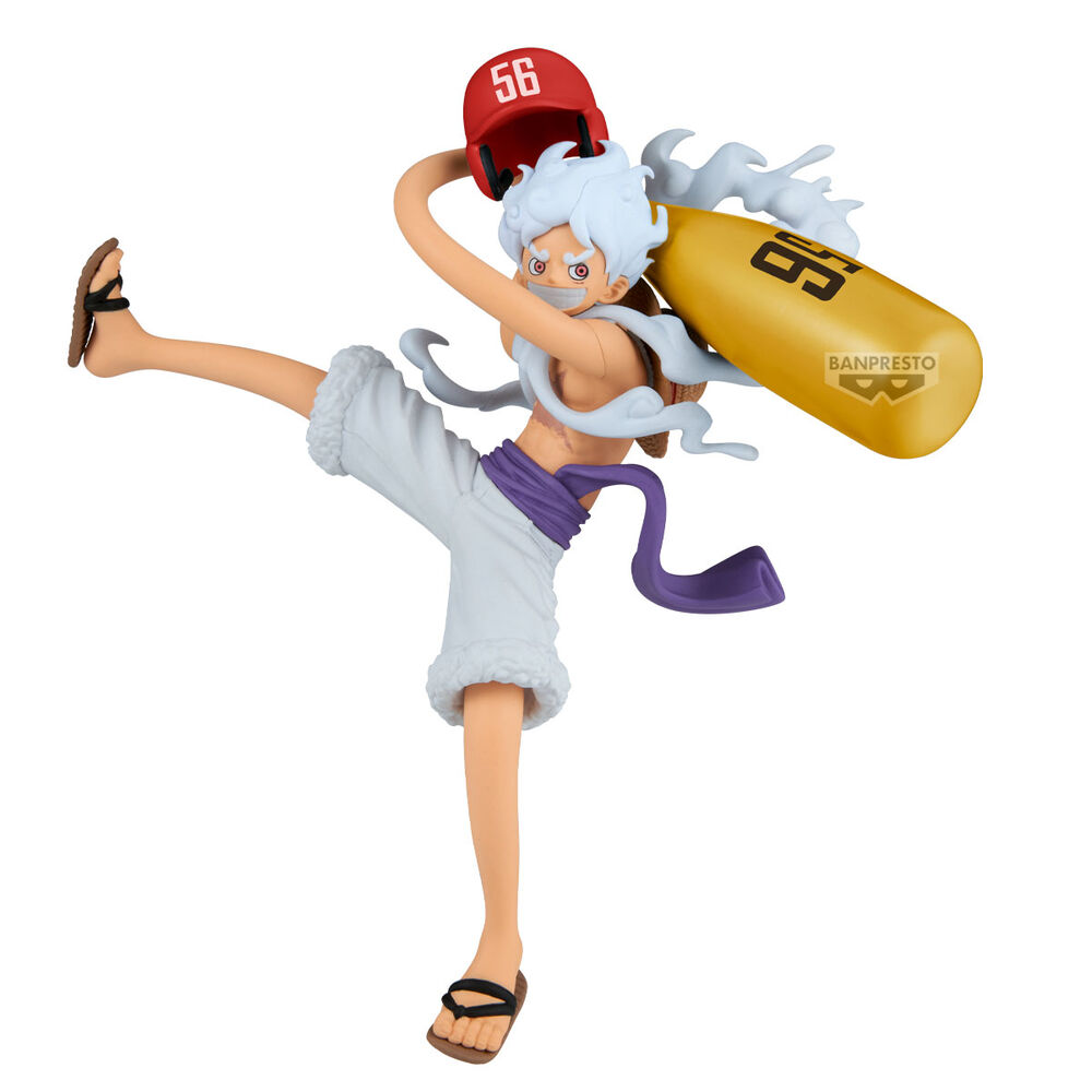 figura monkey d. luffy gear 5 battle record one piece 17cm