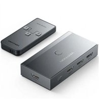 switch conmutador vention hdmi 2.1 8k hdmi/h - 3xhdmi/h grey