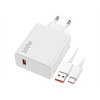 cargador pared xiaomi 100w 1xusb-c blanco (bhr095veu)