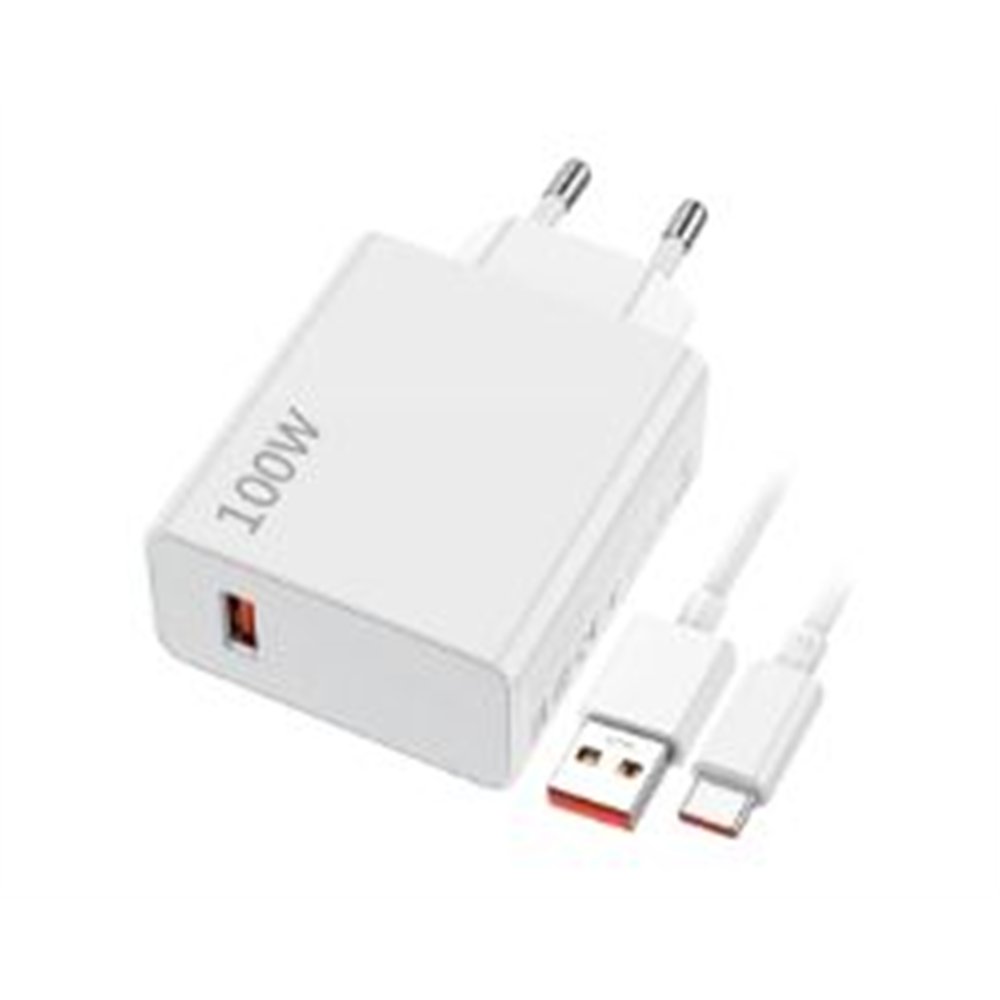 cargador pared xiaomi 100w 1xusb-c blanco (bhr095veu)