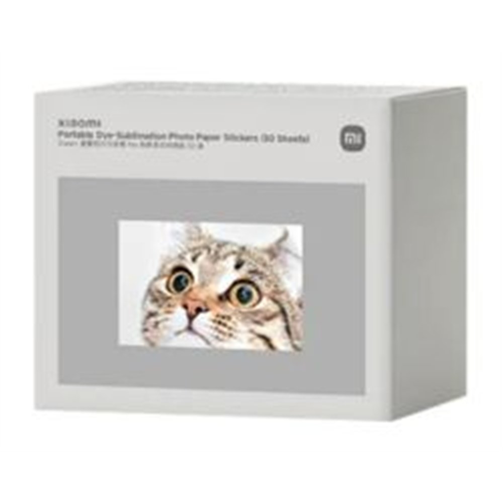 papel fotográfico xiaomi 5x7.6cm 50 hojas (bhr082ogl)