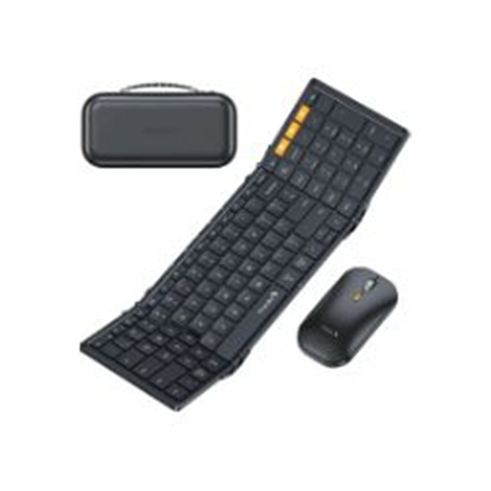 teclado plegable+ratón protoarc bt negro (cp015223)