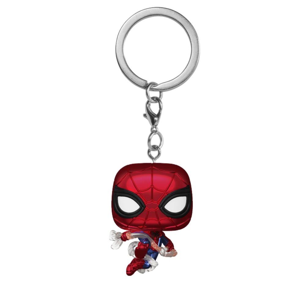 llavero pocket pop marvel spiderman brand new day spider-man metallic
