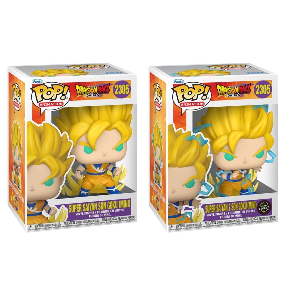figura pop dragon ball daima super saiyan son goku mini 5 + 1 chase