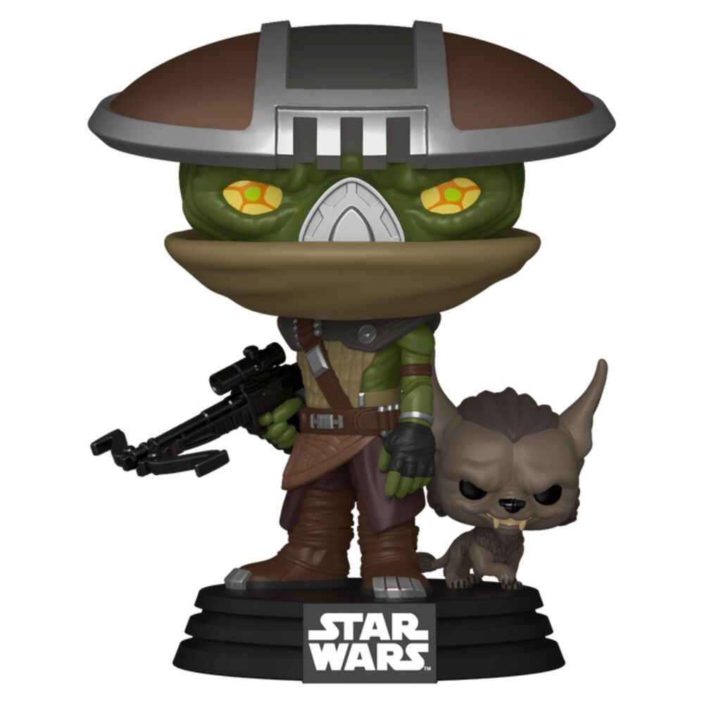 figura pop star wars: the mandalorian & grogu - embo & keibu