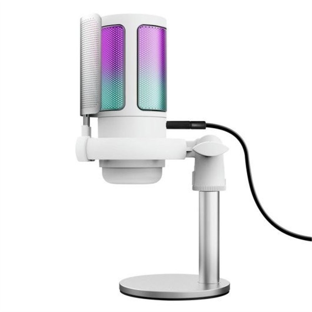microfono trust gaming gxt 238w auron usb rgb white
