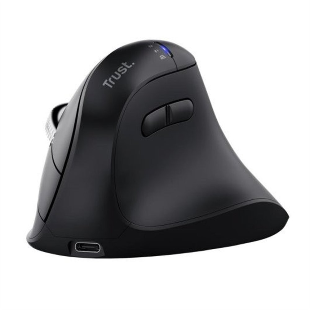raton trust vyran wireless hyperscroll ergonomico black