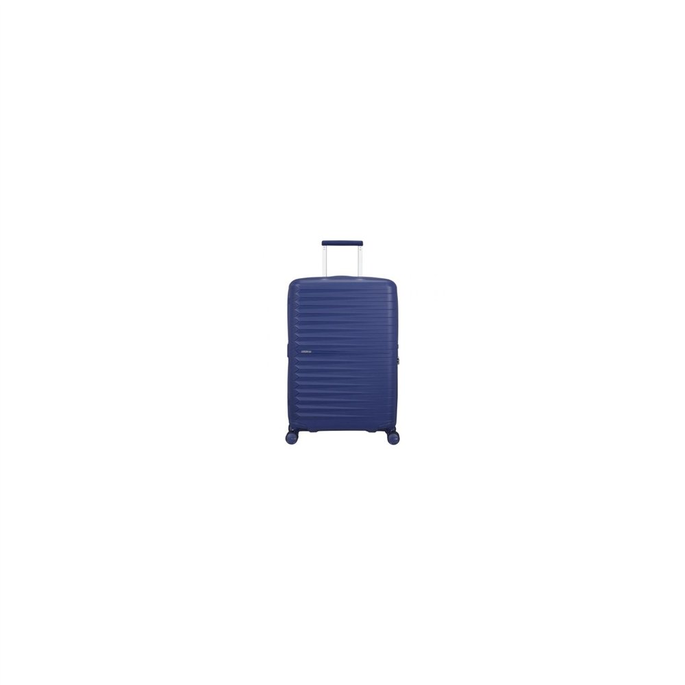 maleta mediana american tourister fastforward spinner expansible 68cm 68x46x30cm 4 ruedas purpura anochecer